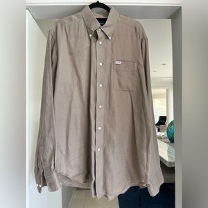 Men’s tan button down